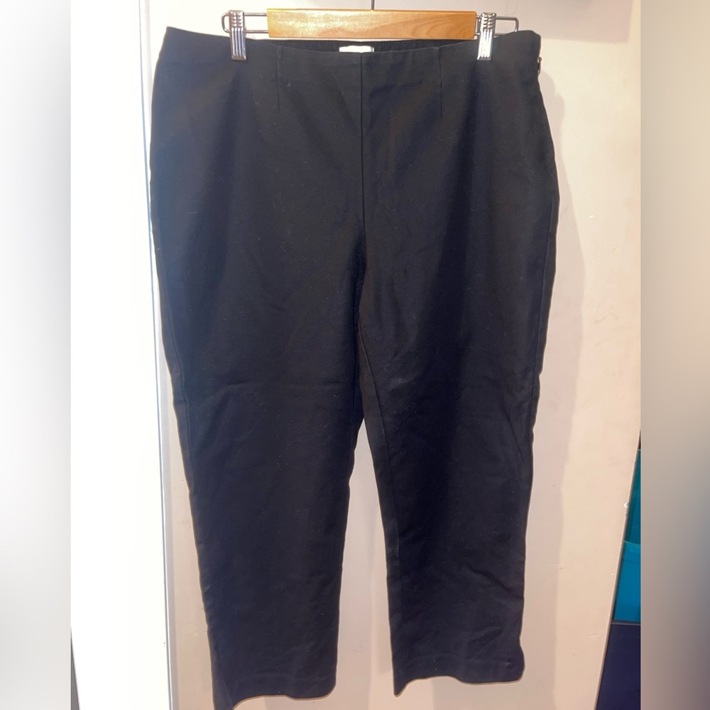 Chico's Elegant Black cropped dress or casual pants size 2 aka 12/14